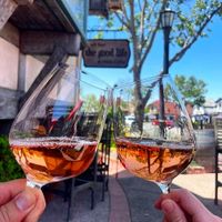 The patio, great for people watching  at The Good Life in Solvang
