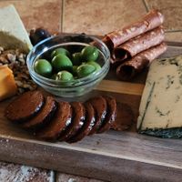Plant based cheese and charcuterie! at The Good Life in Solvang