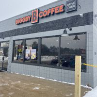 Outside ❄️   at Biggby Coffee in Oscoda