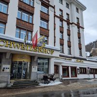 Outside of the hotel - Acla is on the ground floor at Acla - Schweizerhof in St Moritz