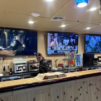 Big screen TVs #Veganuary at Beach Hut Deli & Tap Room by DOCO in Sacramento