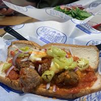 Gluten free vegan meatball marinara  at Beach Hut Deli & Tap Room by DOCO in Sacramento