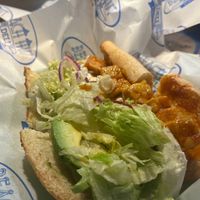 Tempeh sandwich (my favorite!) at Beach Hut Deli & Tap Room by DOCO in Sacramento