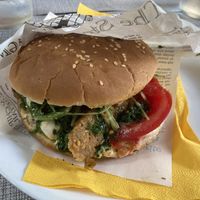 Nanda’s burger at Nanda's in Lucca