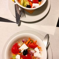 Greek salad at Nanda's in Lucca