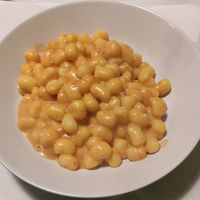 Gnocchi with pepper cream at Nanda's in Lucca