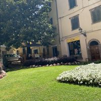 Looking towards the restaurant   at Nanda's in Lucca