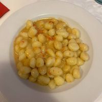 Saffron gnocchi at Nanda's in Lucca