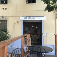 Nandas cafe from the terrace  at Nanda's in Lucca