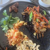 The initial tempeh pieces   at Shaka  in Ao Nang