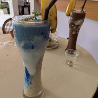 Coconut cloud (left), cocoa dream smoothie at Shaka  in Ao Nang