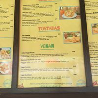 Vegan menu  at Federico's Fresh Mex Cuisine in Hanalei