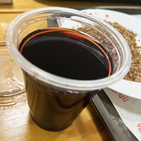 Homemade blackcurrant compote. Incredibly aromatic, highly recommend! at Road Police of the Republic of Armenia Cafeteria in Yerevan