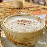 Cappuccino w/ oat milk (75 THB)   at Soul Café & Shop in Pai