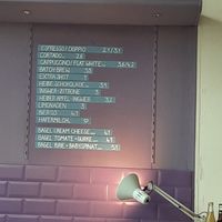 the menu is small but nice at Raum Café - Pop Up in Vienna