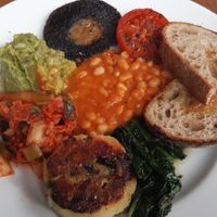 Vegan breakfast at The Spoke in London
