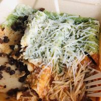 vegan cheese enchiladas  at Naturalissimo in Tuxtla Gutierrez