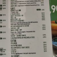 Menu at Just Vege - Forum in Helsinki