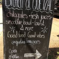 Nice selection of vegan options!  at Quetzal in Troncones