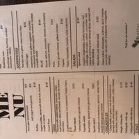 Menu  at Quetzal in Troncones