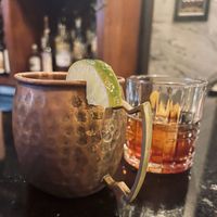 Fancy drinks were tasty but expensiveee  at South Kitchen & Bar in Athens