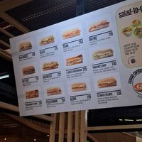 Menu vegan sandwich and chickpeas salad  should also be vegan with the balsamico dressing (was 175 pesos I think) at CEB - Ultimate Sandwich Station - T1 in Cebu