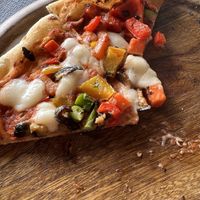 Vegan vegetarian pizza   at Reef Club in Kuda Huraa