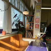 Love the lighting at Dee Dee's Ice Cream in Halifax