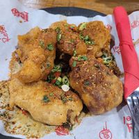 Chinese seitan wings. at Tiny Rebel in Newport