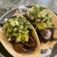 Mush and avocado tacos  at Taquero in Nottingham