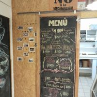 Menu at Atelier de Viveres in Puerto Madryn