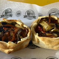 Photo doesn’t do these justice … full of veggies & so tasty!  at Atelier de Viveres in Puerto Madryn