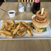 Vegan 1/2 lb chicken burger    at The Whittington & Cat in Hull