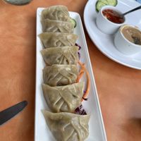 Dumplings starter   at Alice & Friends at The Glen in Glenview