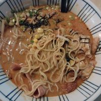 Sesame Miso Ramen (w/ bacon) at Alice & Friends at The Glen in Glenview