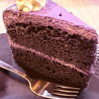 Ube Cake (special of the day)  at Alice & Friends at The Glen in Glenview
