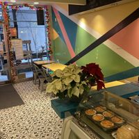 Inside seating   at Fyahbun Creative in New York City