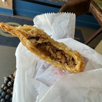 Inside Beefless Empanadaa  at Black Rican - Pop Up in Brooklyn