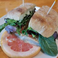 Vegan Quinoa Burger at Farm Stand in the Gorge in Hood River