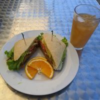quinoa burger at Farm Stand Deli in Hood River