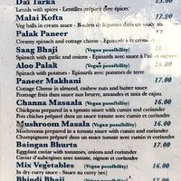 Menu (2024) at Indian King in Geneva