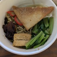 Vegan Wonton Noodles at Vegegan in Kuta