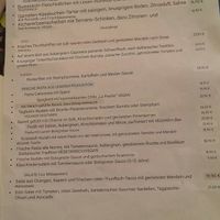 Spanische Karte auf deutsch übersetzt vegane Optionen sind mit zusatz "vegan" gekennzeichnet at La Pasiòn Restaurante in Gran Canaria