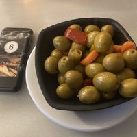 Olives  at 100 Montaditos in Tenerife