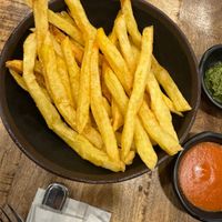 Nice fries  at Alma Vegan Food in Santiago