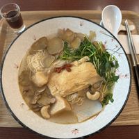 Sesame oil and ginger soup with thin noodles  at Tai Lai in Taipei