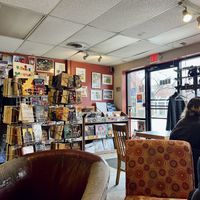 Cool atmosphere (they have a larger indoor space on the other side)  at Kafe Kerouac in Columbus