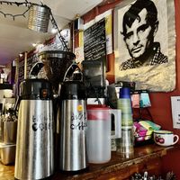 Fun walls  at Kafe Kerouac in Columbus