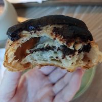 Inside the peanut butter and chocolate crookie at Maya Bakery & Bar in Hong Kong Island