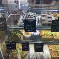 Vegan sweets and frittata  at Sprout Eden in Eden